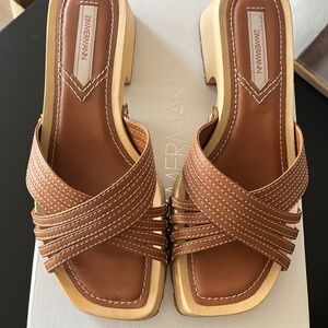 Zimmermann leather mules